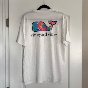 VINEYARD VINES Tie Dye Pocket T-shirt - White